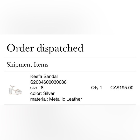 Schutz Platform Silver Sandal. Size 8 - Picture 7 of 7